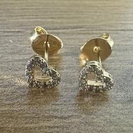 BRINCO CORAÇÃOZINHO VAZADO CRAVEJADO