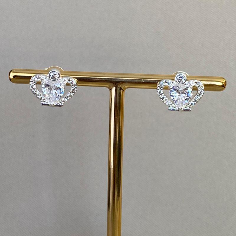 BRINCO COROA CRAVEJADA COM ZIRCÔNIA