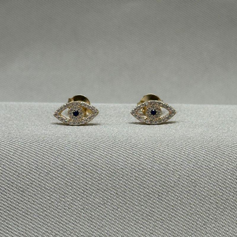 BRINCO CRAVEJADO OLHO GREGO 6*12MM