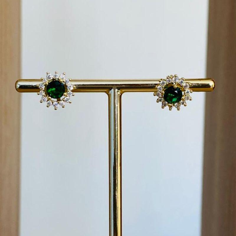 BRINCO CRAVEJADO ZIRCONIA VERDE
