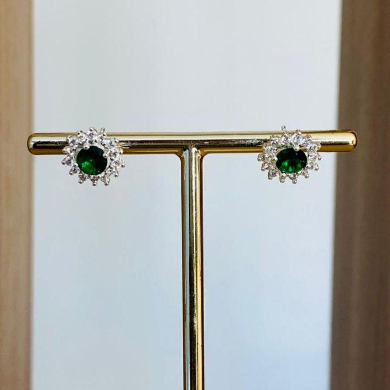 BRINCO CRAVEJADO ZIRCONIA VERDE