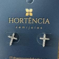 BRINCO CRUZ CRAVEJADA DE ZIRCONIAS CRISTAL 