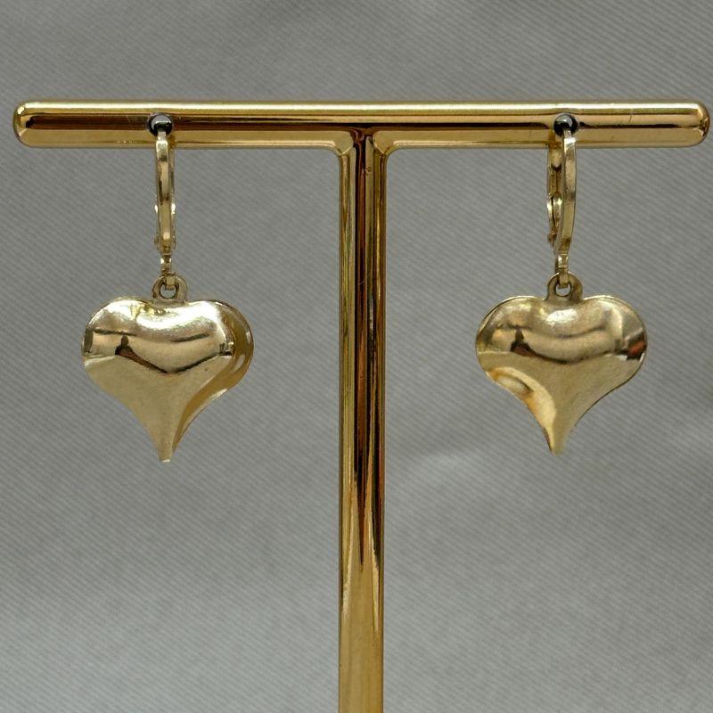 BRINCO DE ARGOLINHA COM CORAÇÃO DUPLO