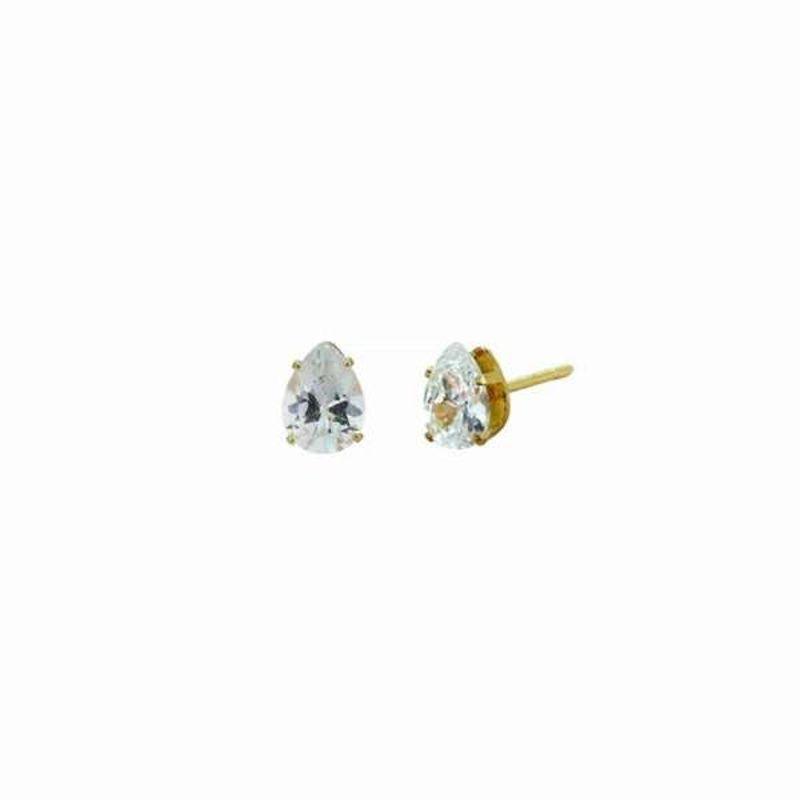 BRINCO DE ZIRCONIA GOTA 6MM