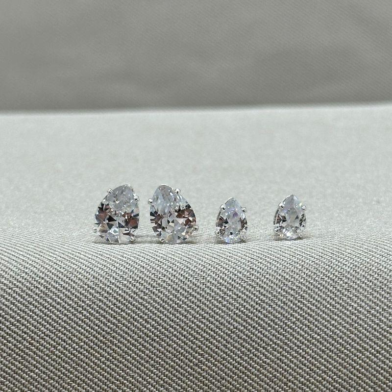 BRINCO DUPLA ZIRCONIA GOTA