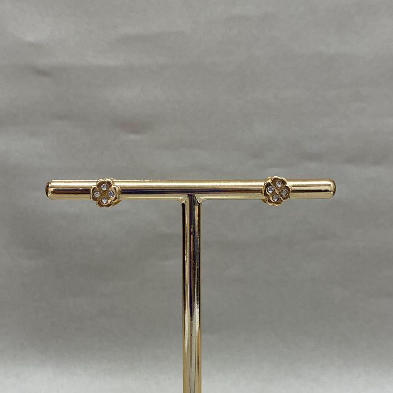 BRINCO FLOR ZIRCONIA INFANTIL