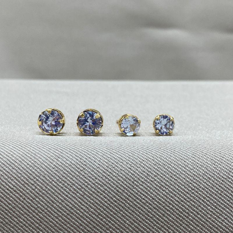 BRINCO GALERIA NACIONAL EM ZIRCONIA CRISTAL 5MM/6MM