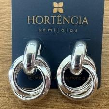 BRINCO NÓ ARGOLA DUPLA ACHATADA