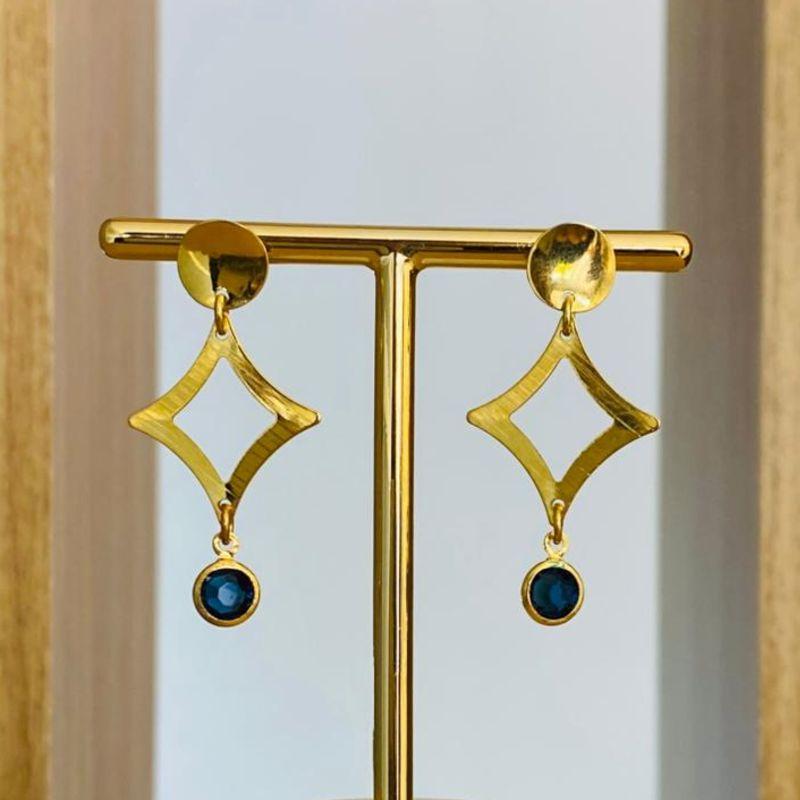 BRINCO PENDURADO COM ZIRCONIA