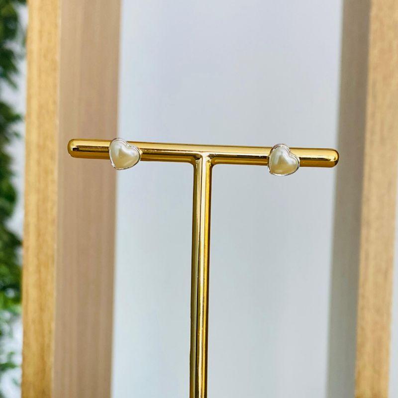 BRINCO PEROLA CORAÇÃO P