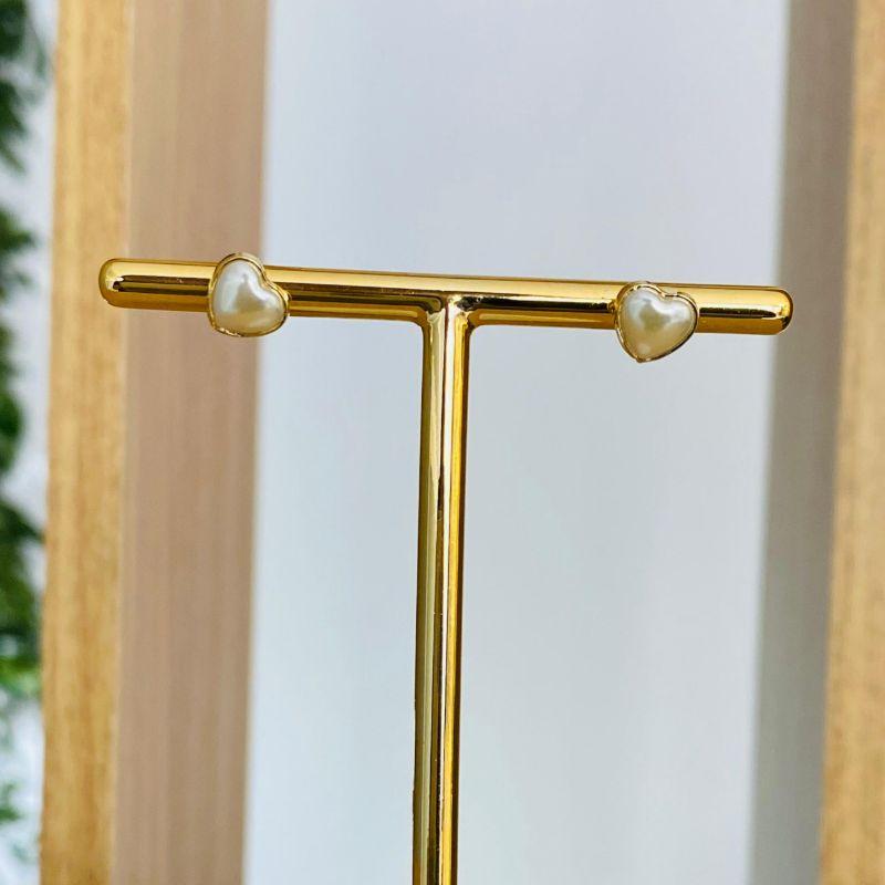 BRINCO PEROLA CORAÇÃO P