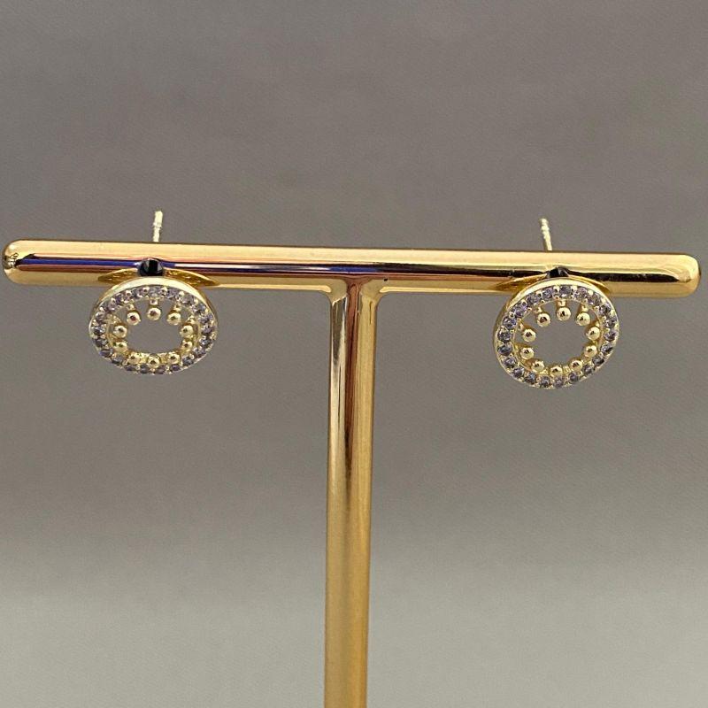 BRINCO REDONDO COM ZIRCONIAS