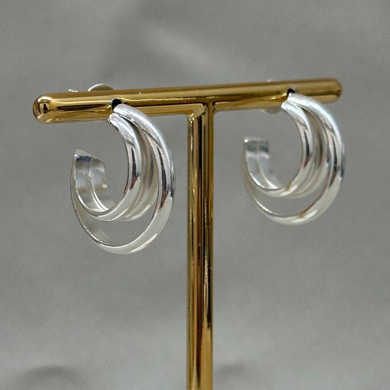 BRINCO SEMI ARGOLA DUPLA