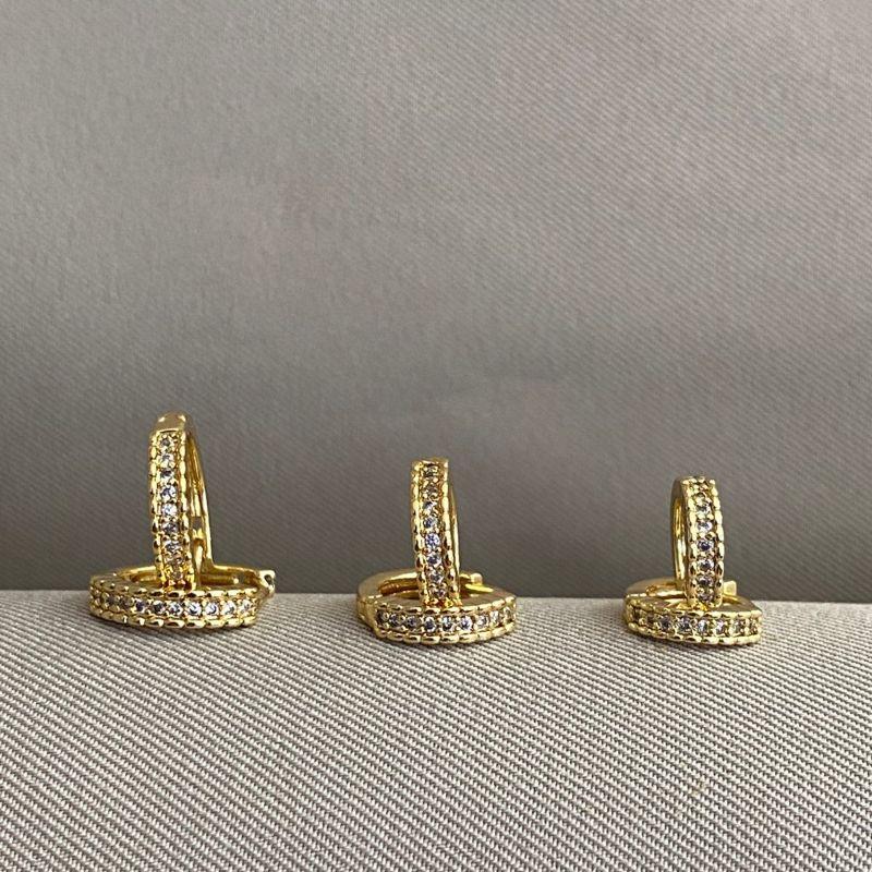 BRINCO TRIO ARGOLA CRAVEJADA