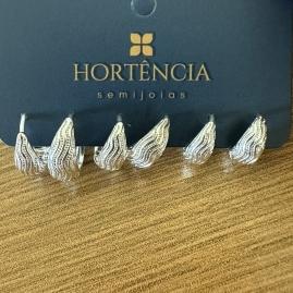 BRINCO TRIO ARGOLA RISCADA ONDA 