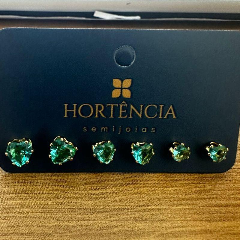 BRINCO TRIO CORAÇÃO AQUA