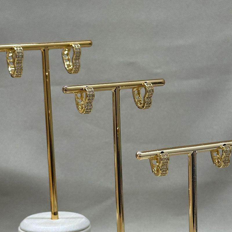 BRINCO TRIO CORAÇÃO CRAVEJADO