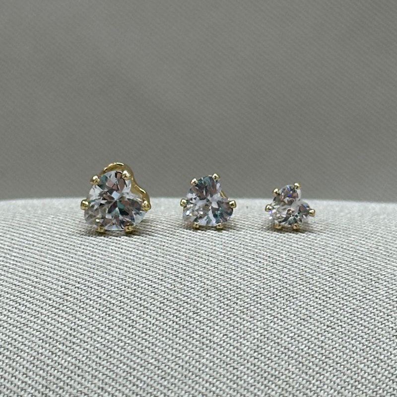 BRINCO TRIO ZIRCONIA CORAÇÃO