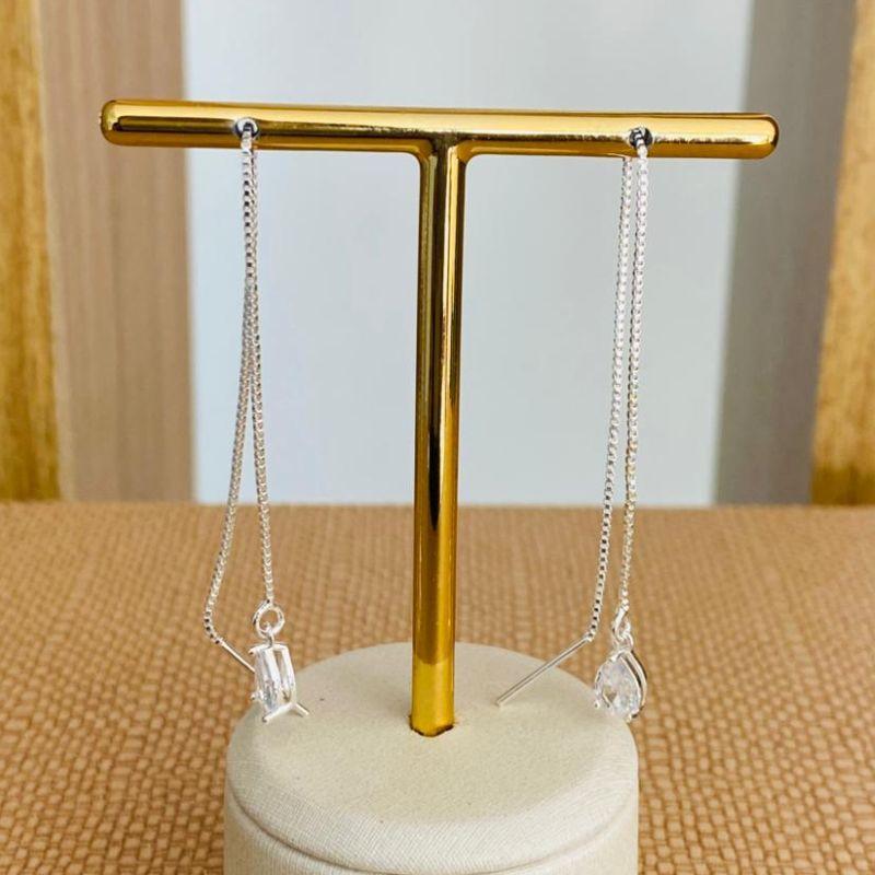 BRINCO VENEZIANA GOTA CRISTAL