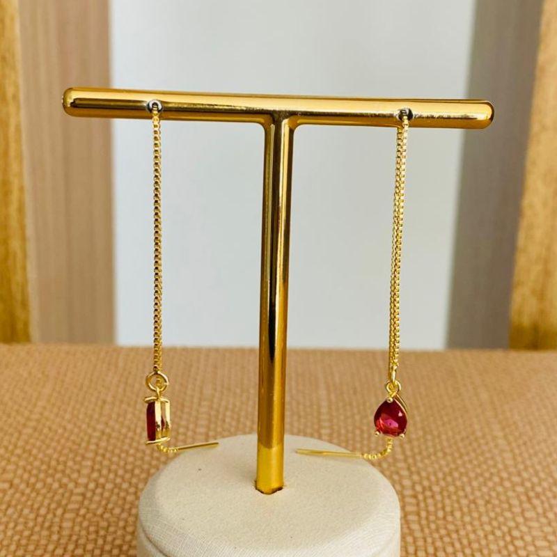 BRINCO VENEZIANA GOTA VERMELHA