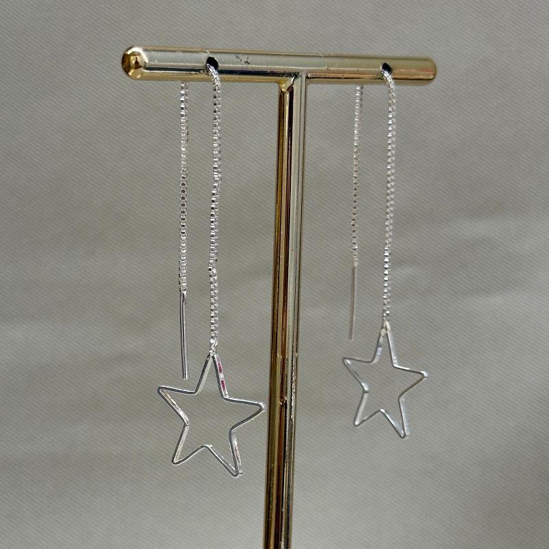BRINCO VENEZIANA PASSANTE COM ESTRELA NA PONTA