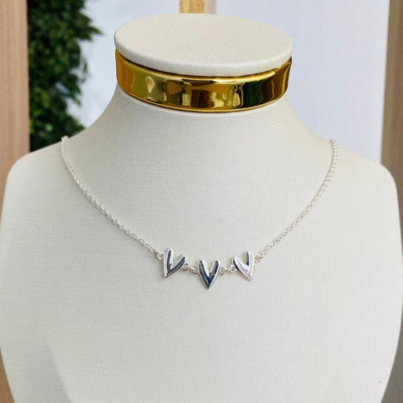 CHOCKER COM 3 CORAÇÕES