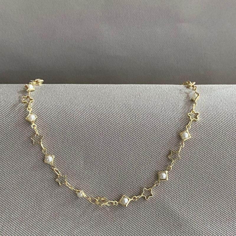 CHOCKER COM PEROLA E ESTRELAS