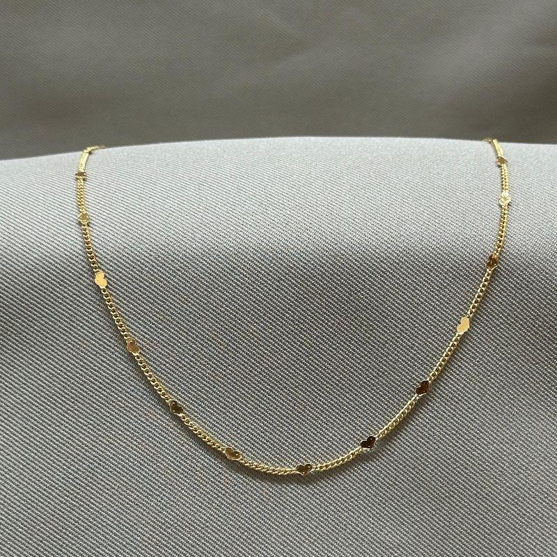 CHOCKER CORAÇÃO BATIDO 40+5CM