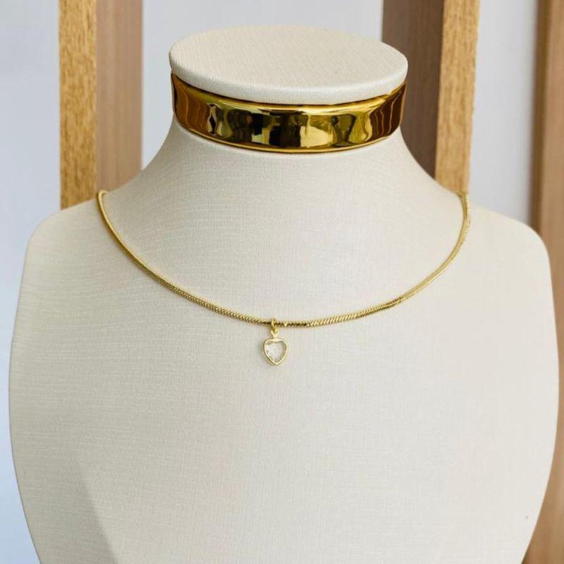 CHOCKER CORAÇÃO ZIRCONIA