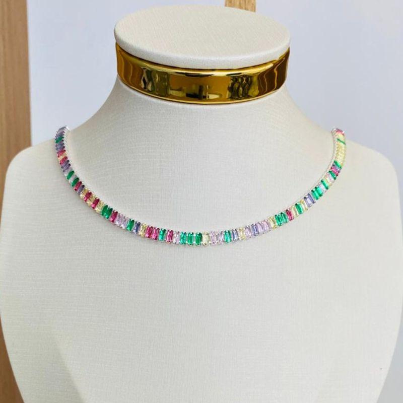 CHOCKER RIVIERA BAGUETE COLORIDA