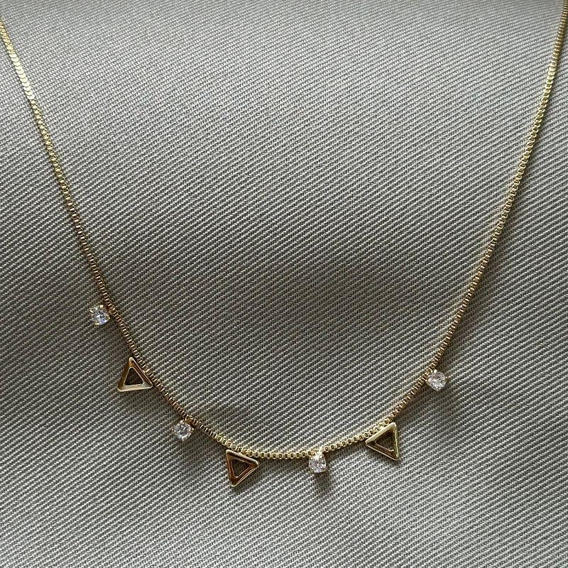 CHOCKER TRIANGULOS ZIRCONIAS
