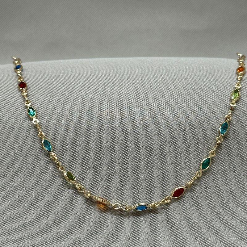 CHOCKER ZIRCONIAS COLORIDAS