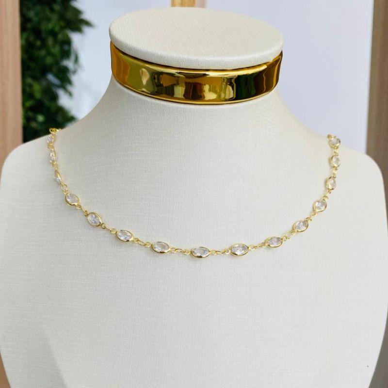 CHOCKER ZIRCONIAS OVAL