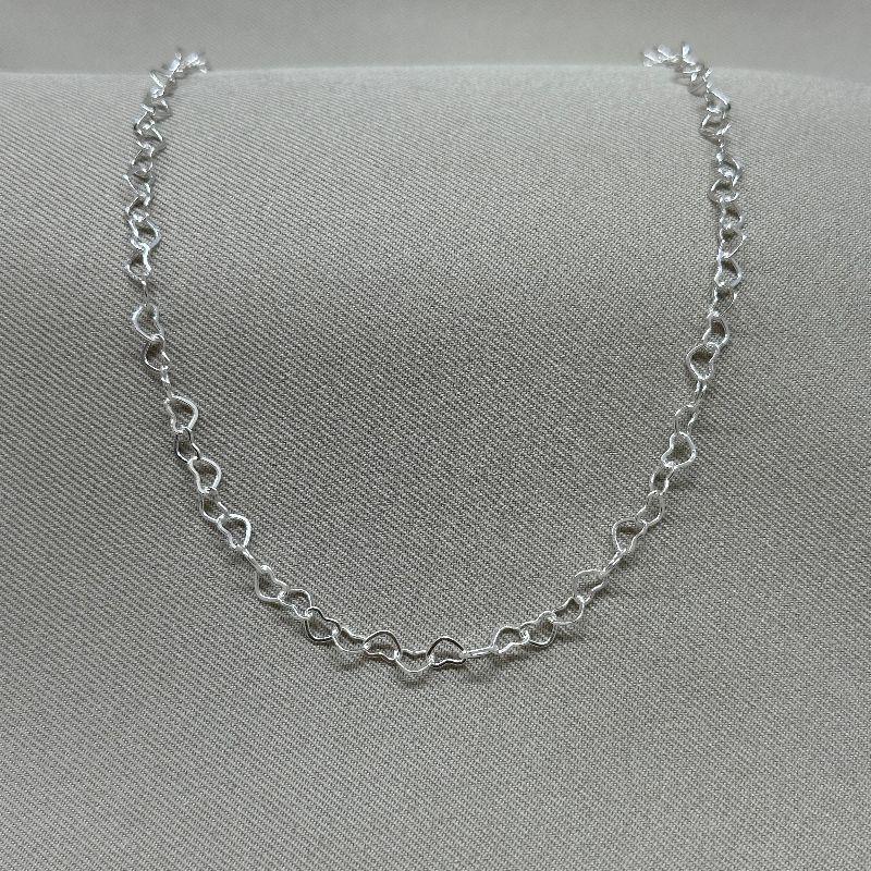 CHOKER ELO CORAÇÃO 5*3,6 35+10CM