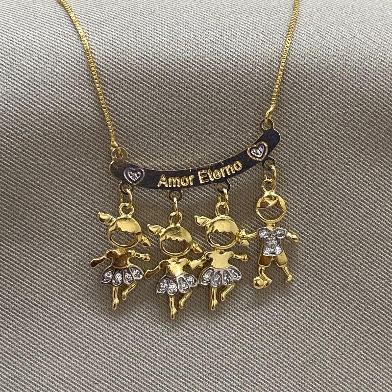 COLAR 4 FILHOS AMOR ETERNO