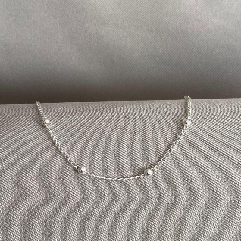 COLAR CADEADO COM BOLINHA 45CM