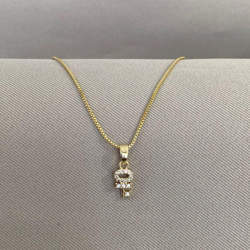 COLAR CHAVE CRAVEJADA