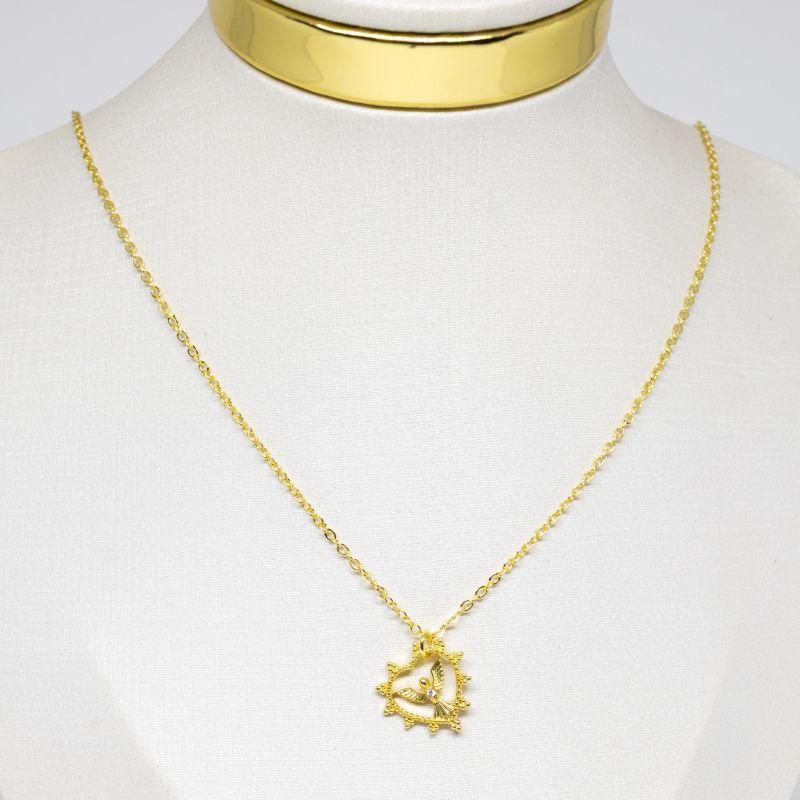 COLAR CORAÇÃO ESPIRITO SANTO