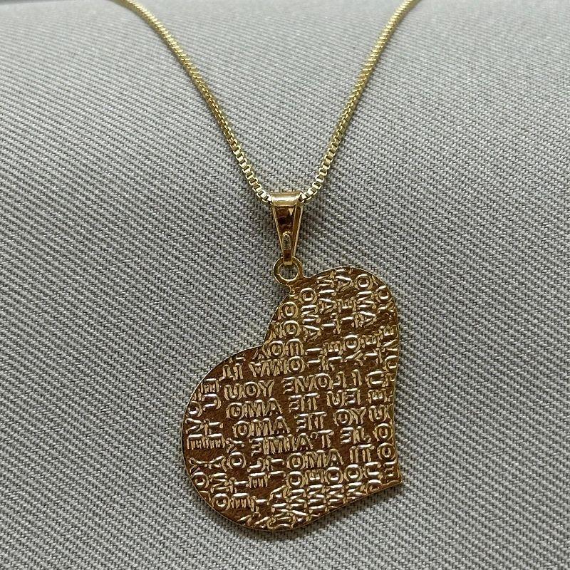 COLAR CORAÇÃO TE AMO