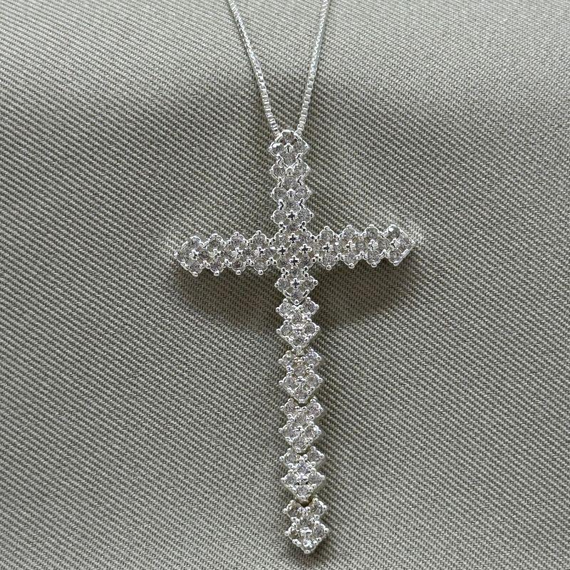 COLAR CRUZ MALEÁVEL CRAVEJADA