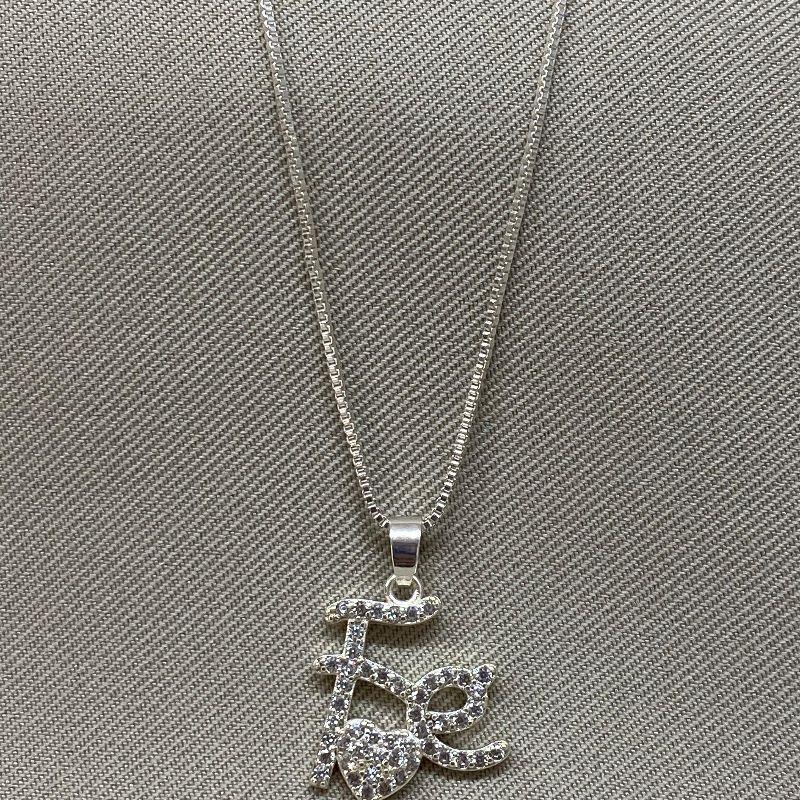 COLAR FÉ CORAÇÃO CRAVEJADO