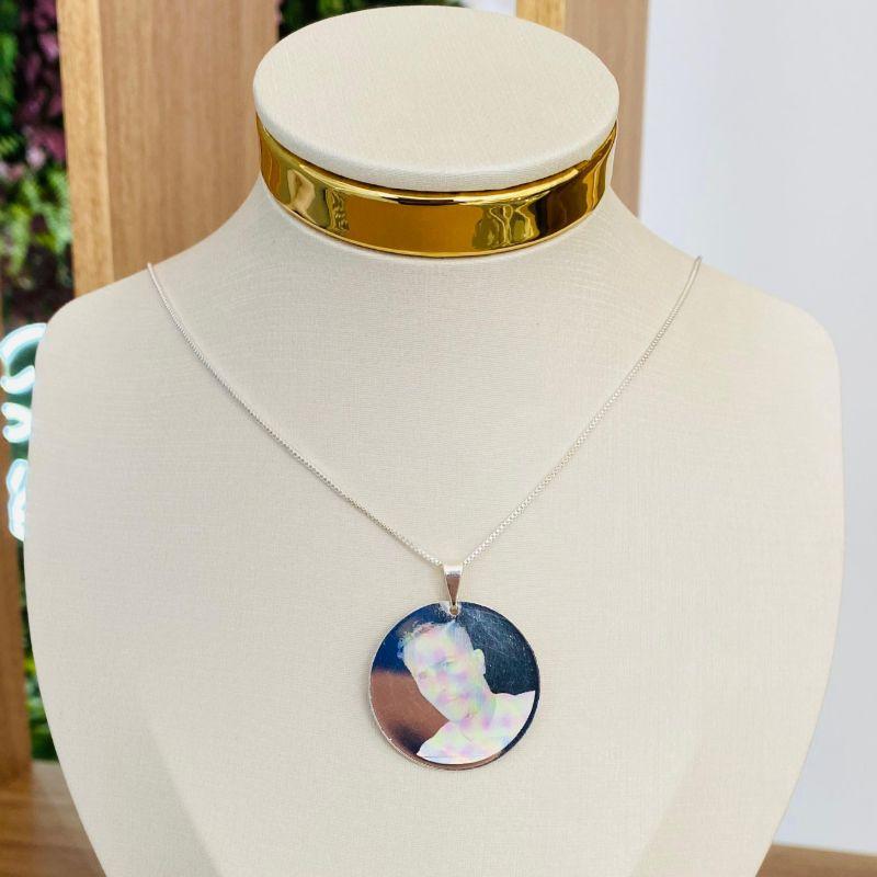 COLAR FOTOGRAVAÇÃO REDONDO