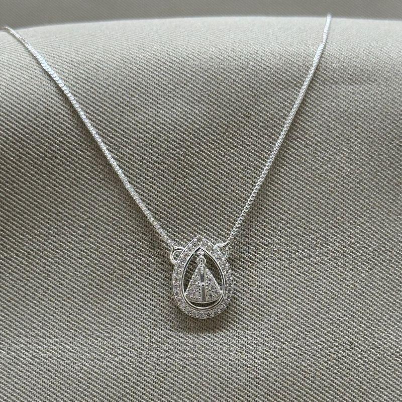 COLAR GOTA NOSSA SENHORA CRAVEJADA