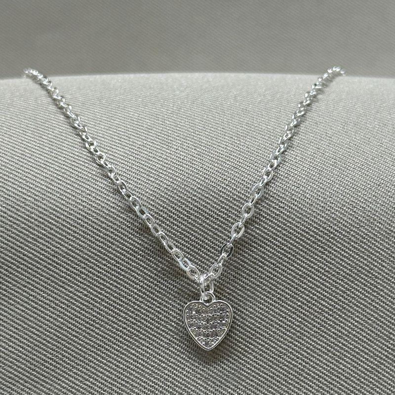 COLAR INFANTIL CORAÇÃO CRAVEJADO