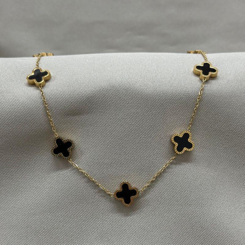 COLAR LONGO INSPIRAÇÃO VAN CLEEF STEEL