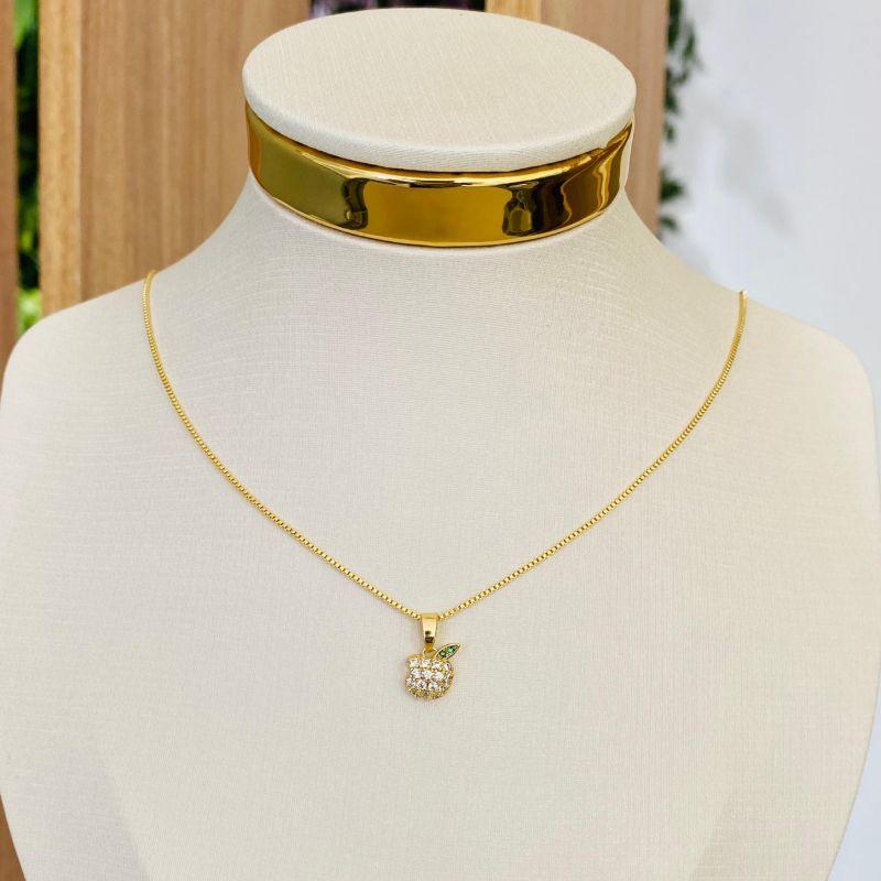 COLAR MAÇA CRAVEJADA