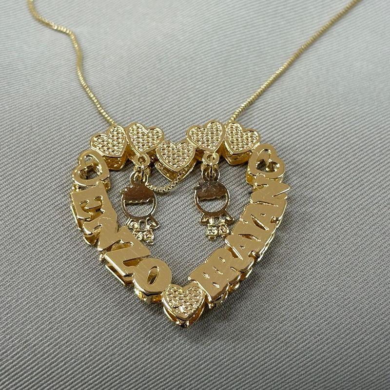 COLAR MANDALA CORAÇÃO 2 MENINOS