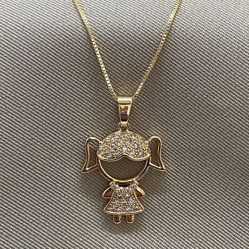 COLAR MENININHA CRAVEJADA