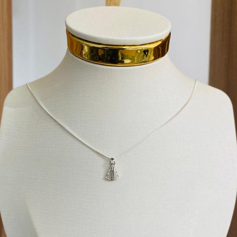 COLAR N.S. APARECIDA CRAVEJADA PEQUENA