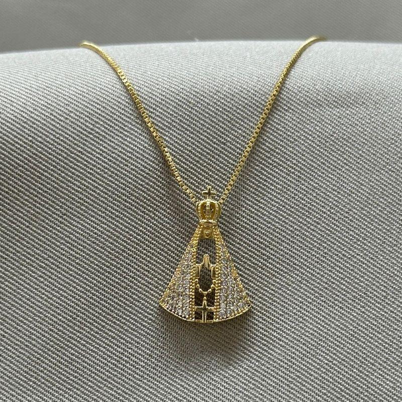 COLAR NOSSA SENHORA CRAVEJADO